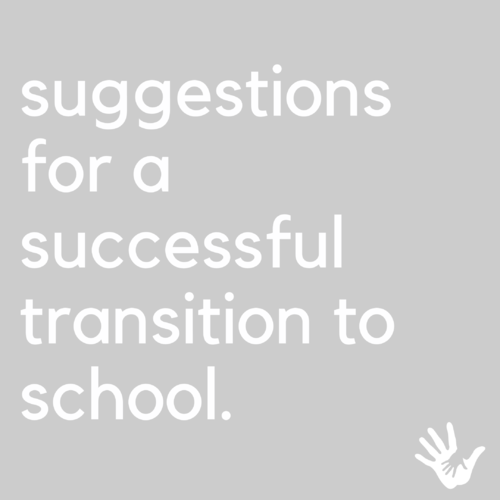 Successful Transition to School - Did you know?