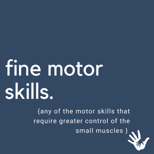 Fine Motor Skills - Did you know?