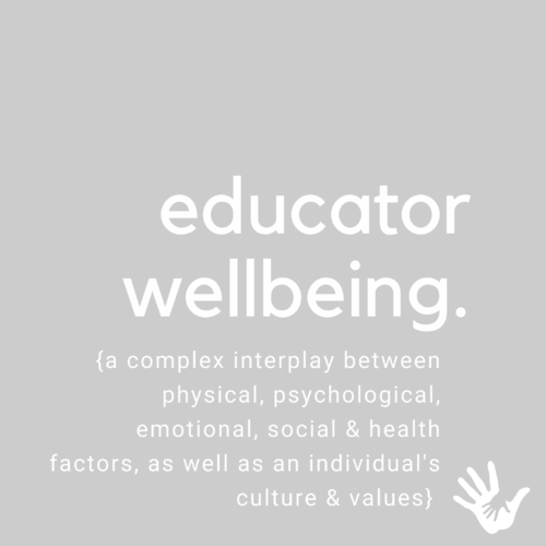 Educator Wellbeing - Did you know?